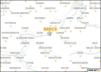 map of Babica