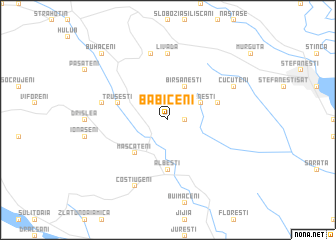 map of Băbiceni