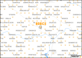 map of Babice