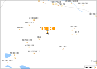 map of Babichi