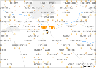 map of Babichy