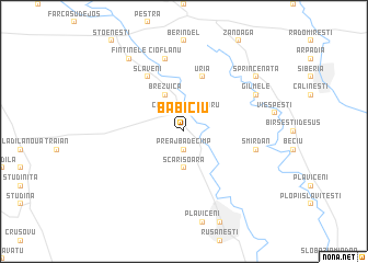 map of Băbiciu