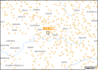 map of Babići