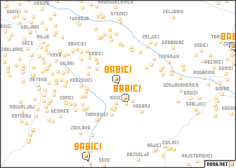 map of Babići