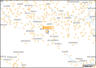 map of Babići