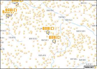 map of Babići