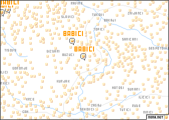 map of Babići