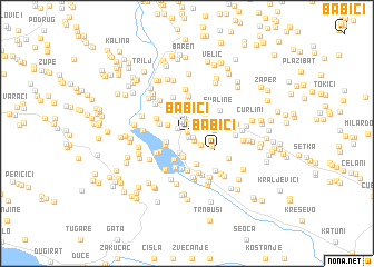 map of Babići