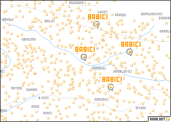 map of Babići