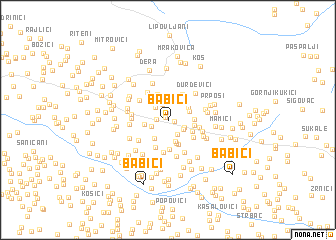 map of Babići