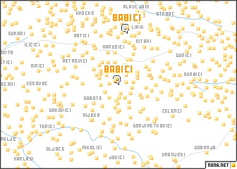 map of Babići