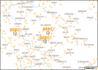 map of Babići