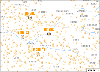 map of Babići