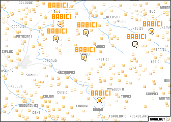 map of Babići