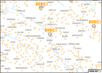 map of Babići