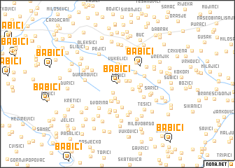 map of Babići