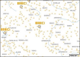 map of Babići