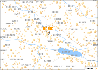 map of Babići