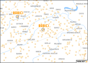 map of Babići