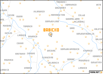 map of Babičko