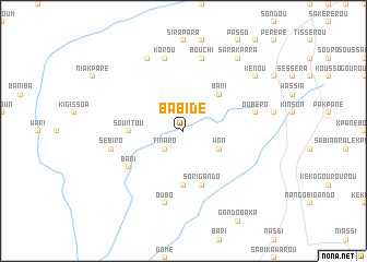 map of Babidé