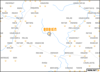 map of Ba Biên