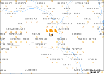 map of Babie