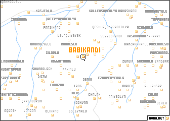 map of Bābī Kandī