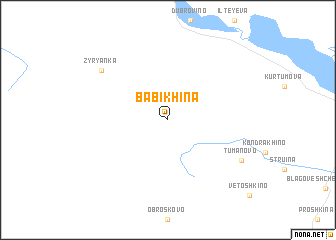 map of Babikhina