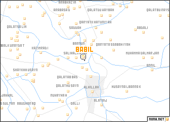 map of Bābil