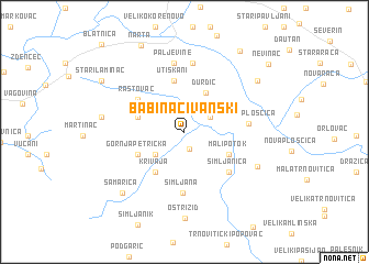 map of Babinac Ivanski