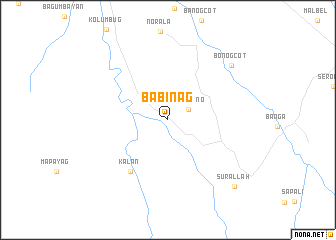 map of Babinag