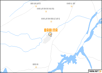 map of Babīna