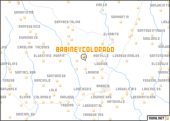 map of Babiney Colorado