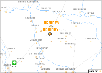 map of Babiney