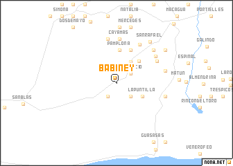 map of Babiney