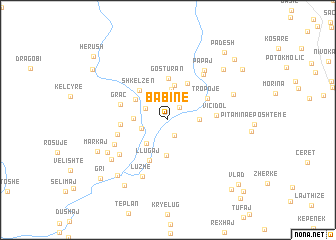 map of Babinë