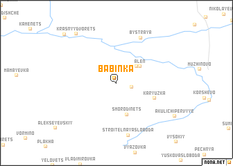 map of Babinka