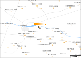 map of Babinka