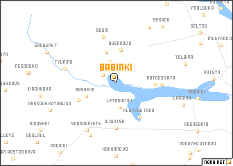 map of Babinki