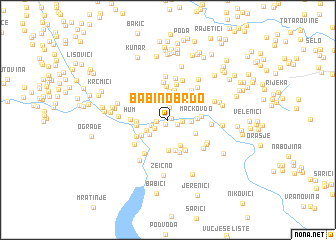 map of Babino Brdo