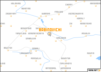 map of Babinovichi