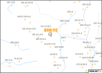 map of Babino