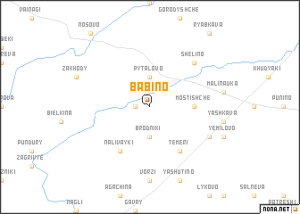 map of Babino