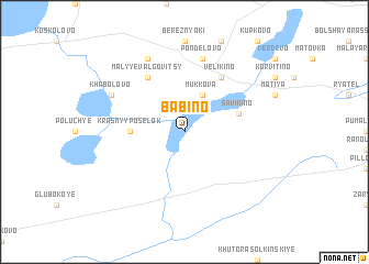 map of Babino