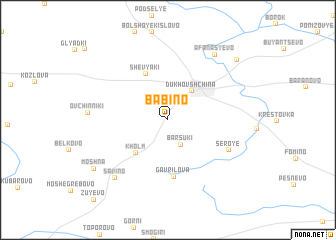 map of Babino