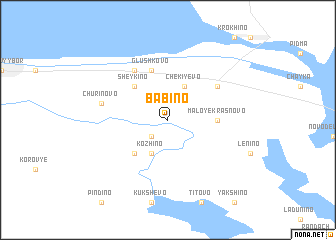 map of Babino