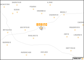 map of Babino