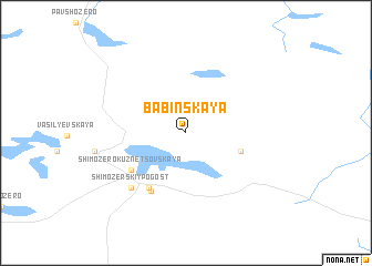 map of Babinskaya