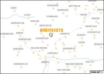 map of Babinskoye
